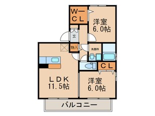 セジュ－ルセピアの杜Ｂ棟の物件間取画像